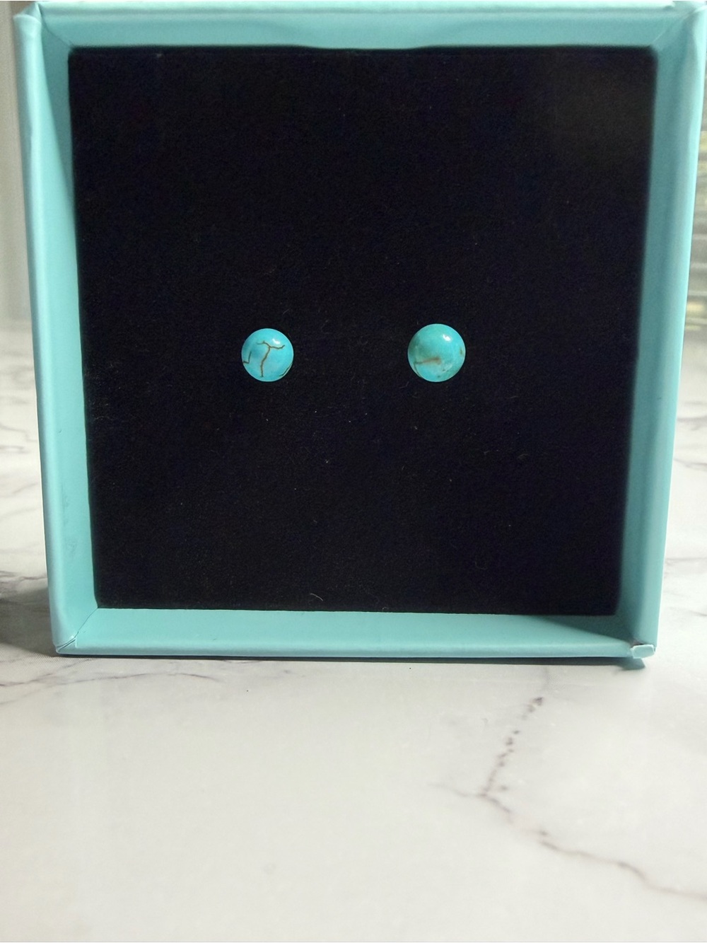 10k Real Gold & Turquoise Earrings